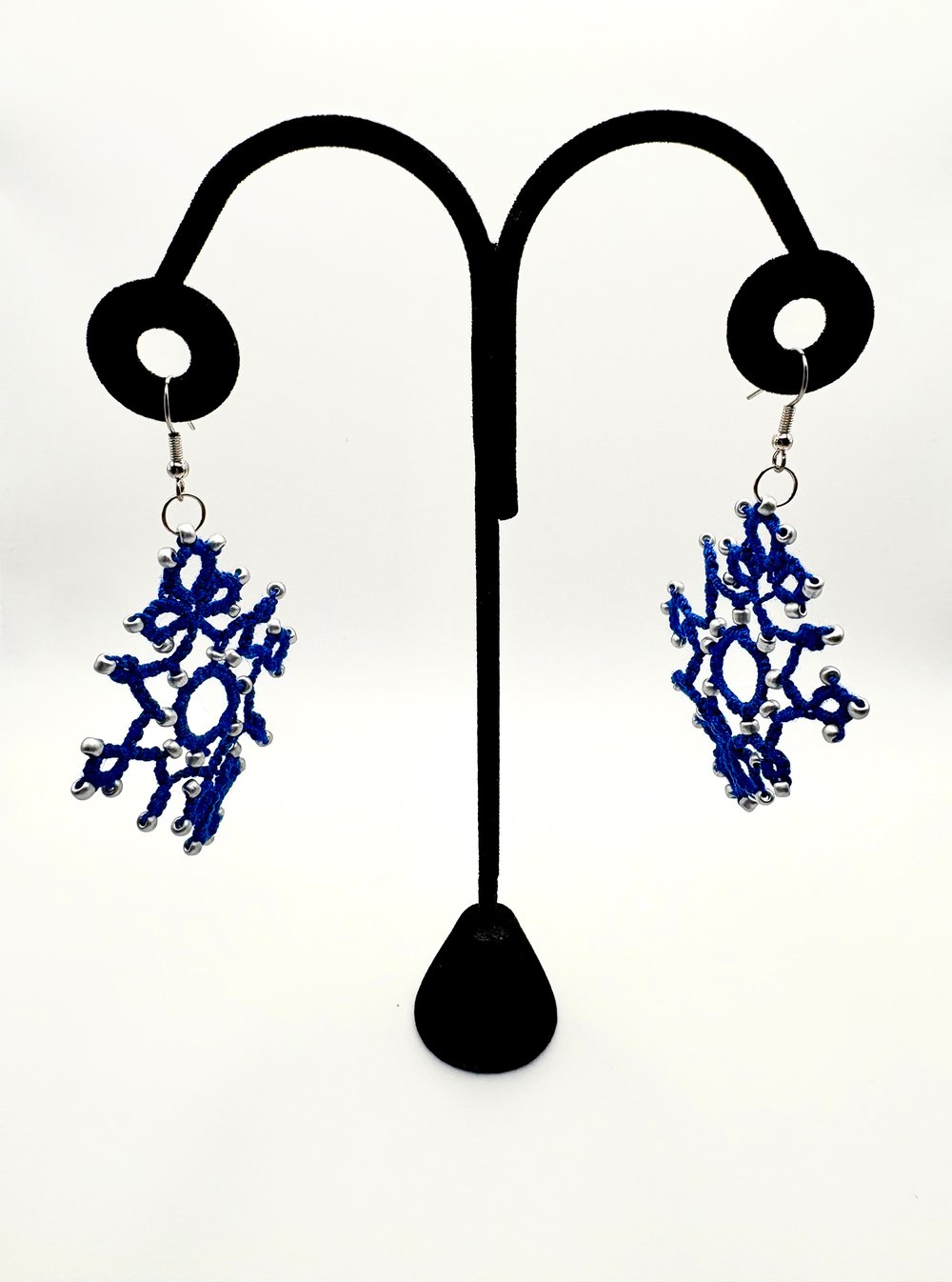 Image of Blue & Silver “Wise Guys” (Movie Version) Magic School House Earrings 
