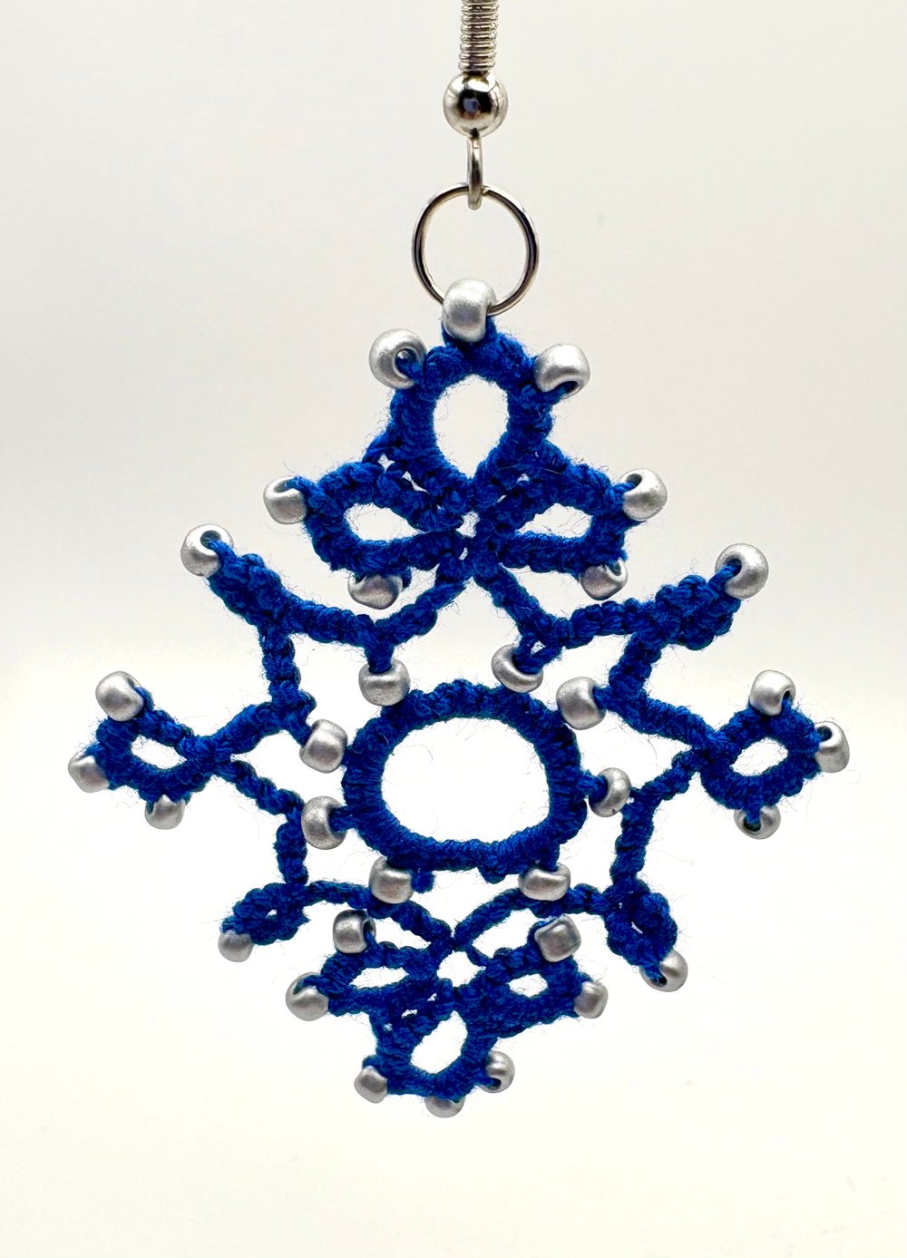 Image of Blue & Silver “Wise Guys” (Movie Version) Magic School House Earrings 