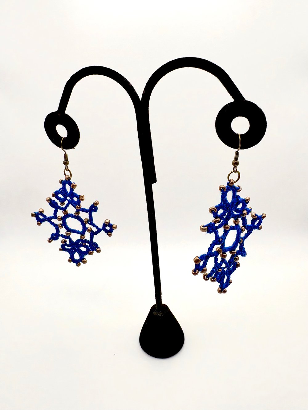 Image of Blue & Bronze “Wise guys” (Book version) Magic School House Earrings