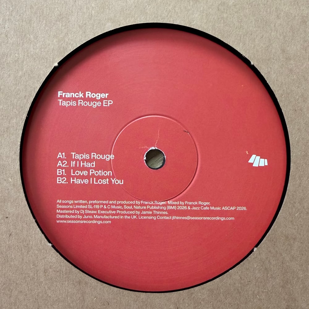 Image of Franck Roger 'Tapis Rouge' EP 