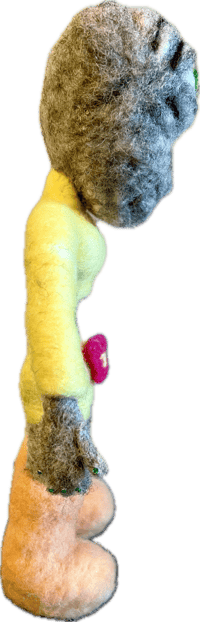 Image 3 of Alien Doll Wool Felt
