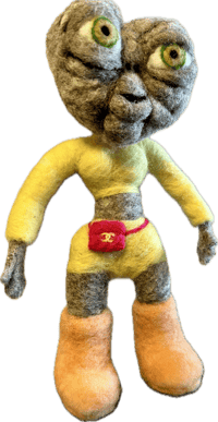 Image 2 of Alien Doll Wool Felt