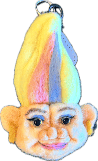 Image 1 of Troll Bag Charm Wool Felt