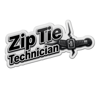 🔧 Zip Tie Technician Sticker