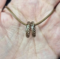 Image 3 of METAL PEARL CANE BEAD SET