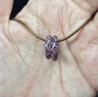 Image 3 of  PURP GRN CANE BEAD SET