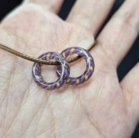 Image 1 of  PURP GRN CANE BEAD SET