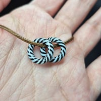 Image 1 of BLK WHT 2 CANE BEAD SET