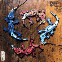 Image 1 of Crested Gecko - Articulated Fidget Charms and Pins