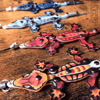 Image 6 of Crested Gecko - Articulated Fidget Charms and Pins