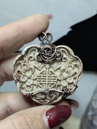 Image 1 of Eternal Blossom Alashan stone pendant
