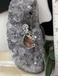 Image 1 of Oval wire wrapped Labradorite pendant