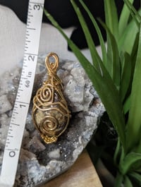 Image 2 of  Tribal Elegance Bronzite Teardrop Pendant 