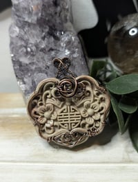 Image 3 of Eternal Blossom Alashan stone pendant