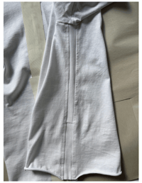 Image 4 of UNISEX SLASHED FRONT T-SHIRT