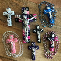 Image 1 of Lousy Crucifix  Handmade Lucky dice crucifix 