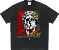 Image 1 of Heavyweight Vintage "FFP" T-Shirt - Black 430gsm|12.7oz