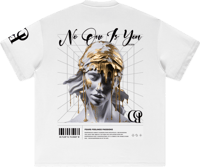 Image 2 of Heavyweight Earth Tone "NOIY" T-Shirt - White 305gsm|9.0oz
