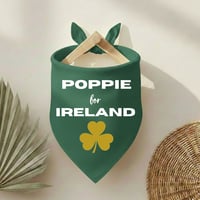 Image 1 of Personalised Ireland Shamrock Pet Bandana