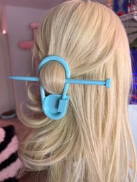 Image 1 of Knitting Needle Stitch Marker Hair Pin