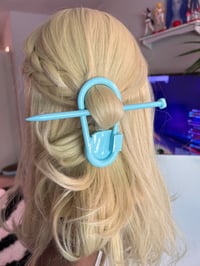 Image 3 of Knitting Needle Stitch Marker Hair Pin