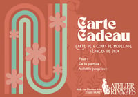 Image 1 of Carte cadeau - 6 cours de modelage