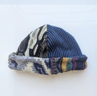 Image 3 of Upcycled Reversible Beanie Cotton Blend 9