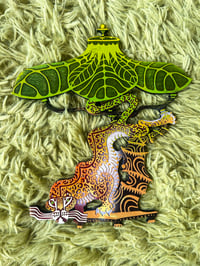 Leopard Lamp Woodcut