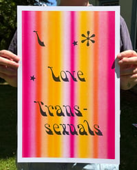 I Love Transsexuals Letterpress Print