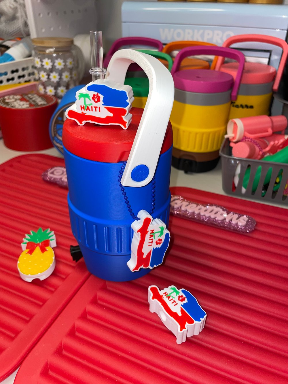 Image of Cooler can holder (Haiti theme)