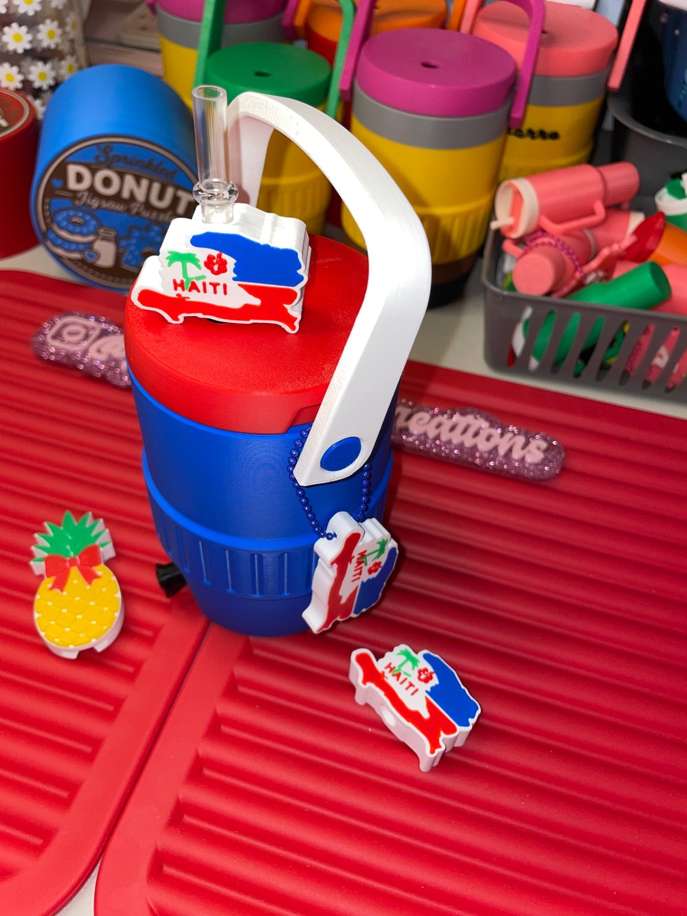 Image of Cooler can holder (Haiti theme)