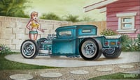 Turquoise Terror (original painting)