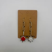 Spiky Dice Earrings (#2170)