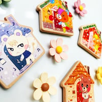 Image 3 of Animal Crossing - Embossed Wood Keychains/Magnets