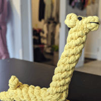 Image 3 of Rope Giraffe Chew Toy