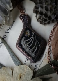 Image 2 of Snake Spine and Floral Pendant