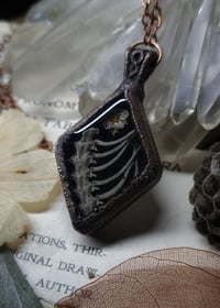 Image 1 of Snake Spine and Floral Pendant