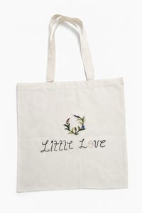 Image 1 of Threadella Studio Cotton Floral Tote Bag – Medium Canvas Bag, Eco‑Friendly Gift for Her