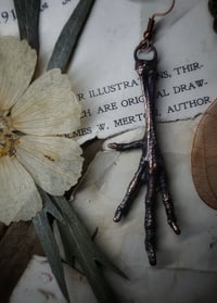 Image 1 of Quail Foot Single Dangle Earring