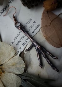 Image 4 of Quail Foot Single Dangle Earring