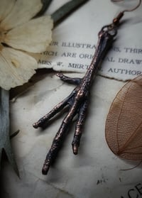 Image 2 of Quail Foot Single Dangle Earring