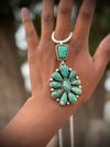 Royston Turquoise cluster  necklace 