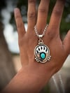 Turquoise BearClaw  necklace