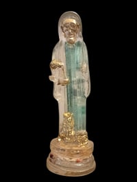 Image 1 of Clear Santa Muerte Statue 
