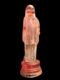 Image 3 of Pink Clear Santa Muerte Statue 