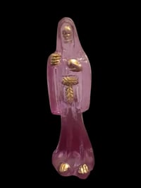 Image 1 of Lavender Santa Muerte Statue 