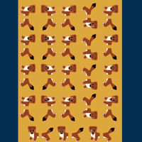 Image 2 of Stoat Washi Tape w/ Matching Sticker Ends!