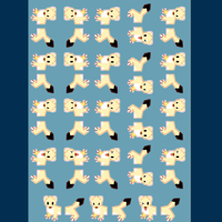 Image 2 of White Stoat Washi Tape w/ Matching Sticker Ends!