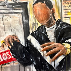 I"M BROKE BABY - ORIGINAL PAINTING 30x30"