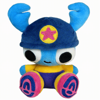 Image 1 of Beetle Boy Sitting QT Plushie (BLUE)